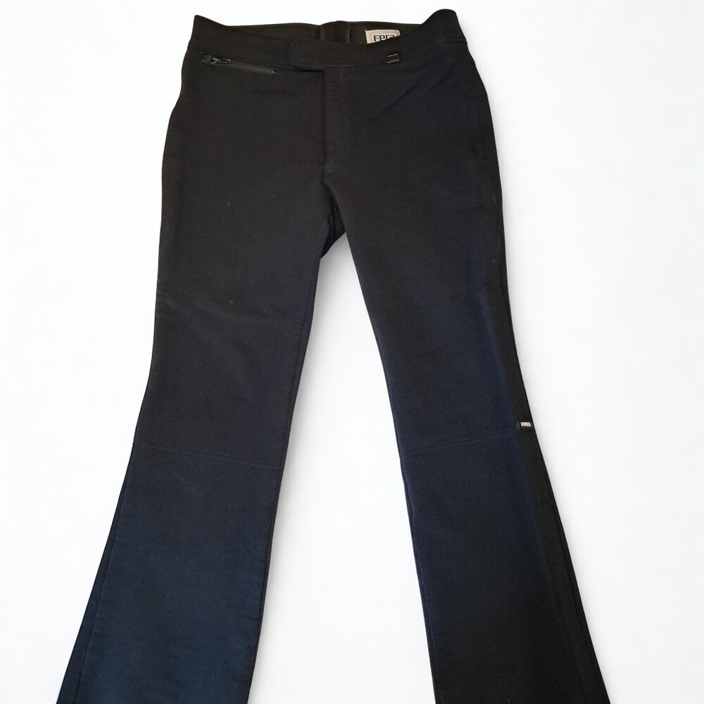 Fera Snow Pants Unisex Sz 36L Black Wool Nylon Snowboarding Skiing Winter